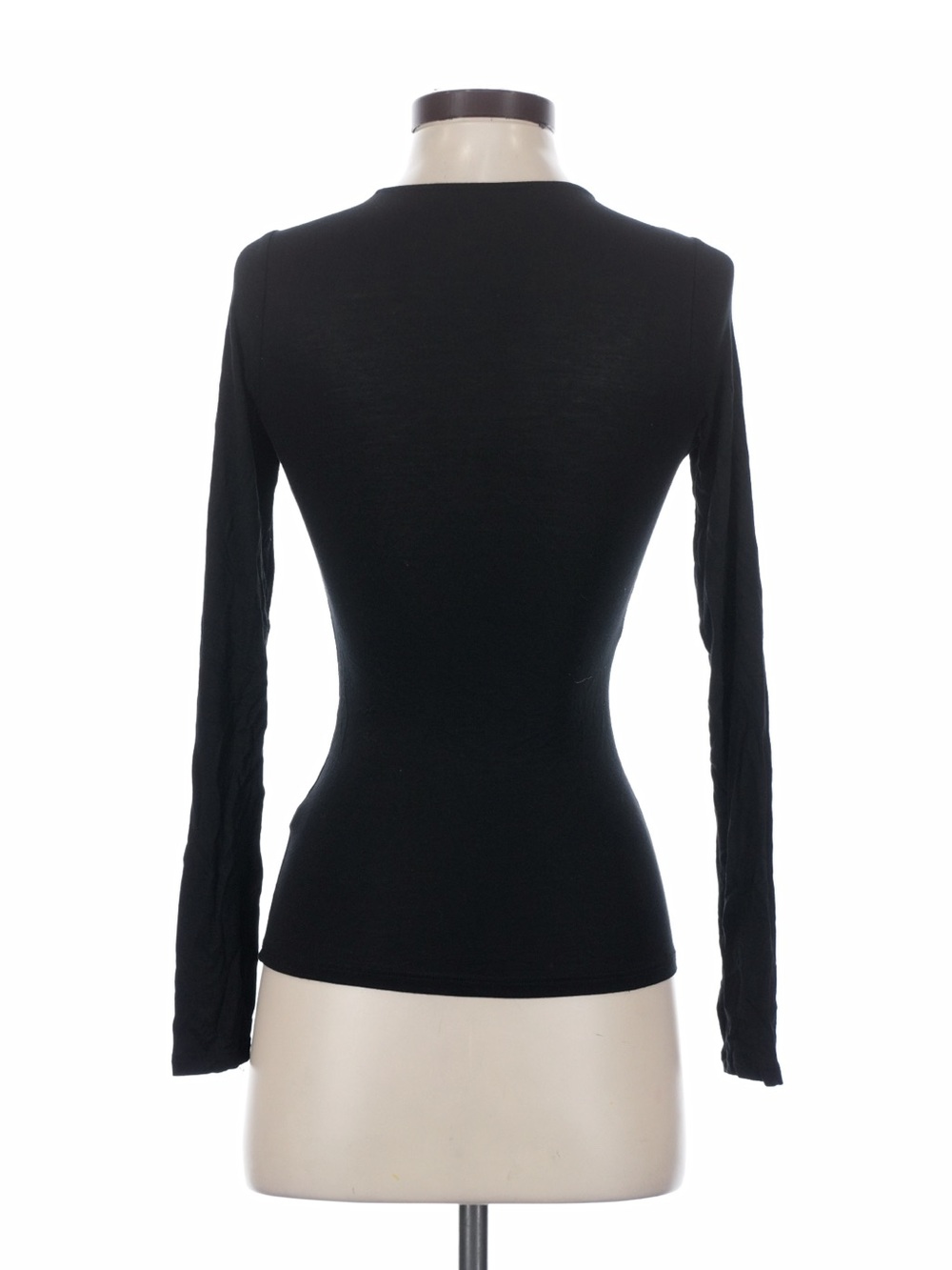 Joah Brown Black Long Sleeve Modal Top - Picture 3 of 8